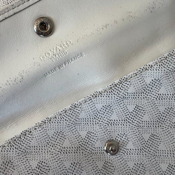 Goyard Saint Louis PM White Tote + Pouch MINT - Picture 10 of 14